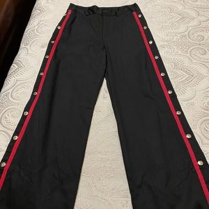Women’s wide leg pants.